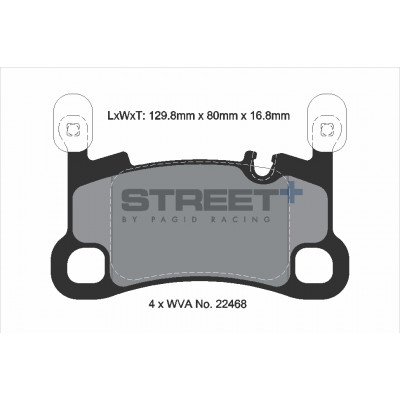 Plaquettes Pagid Street + homologué Route T8270SP2001