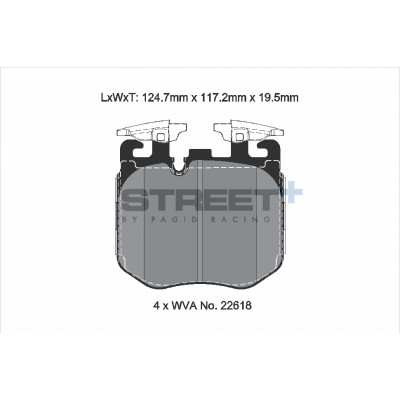 Plaquettes Pagid Street + homologué Route T8226SP2001