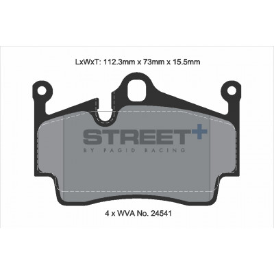 Plaquettes Pagid Street + homologué Route T8274SP2001