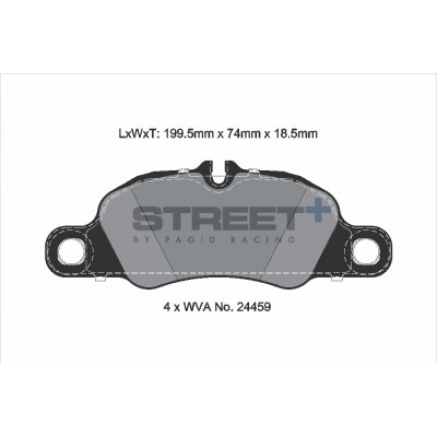 Plaquettes Pagid Street + homologué Route T8225SP2001