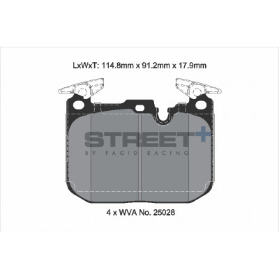 Plaquettes Pagid Street + homologué Route T8194SP2001