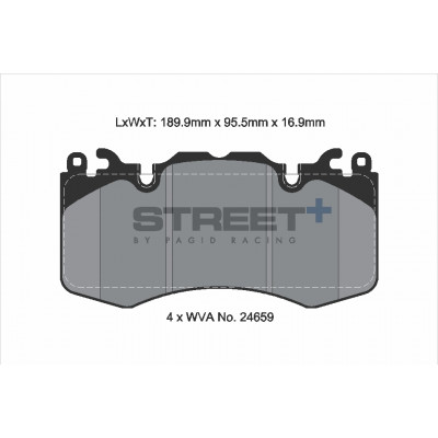 Plaquettes Pagid Street + homologué Route T8085SP2001