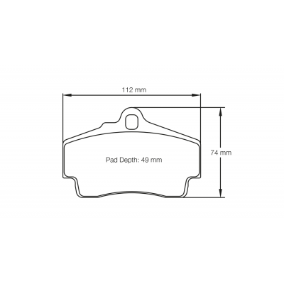 Plaquettes de frein PAGID Racing 2406 Rouge Tres haute friction