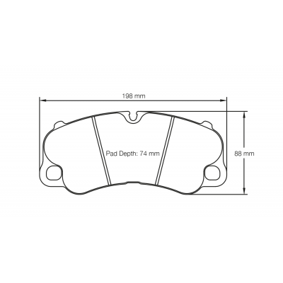 Plaquettes de frein PAGID Racing 4927 Noir Pour disque Céramique