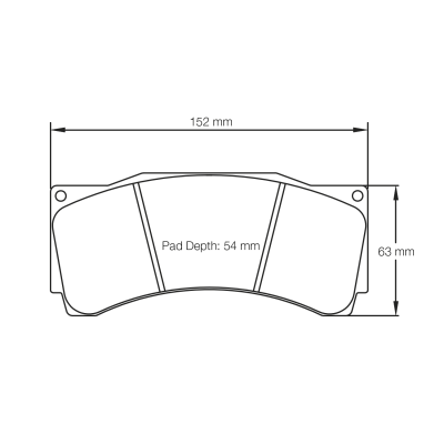 Plaquettes de frein PAGID Racing 1904 Rouge Tres haute friction