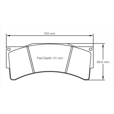 Plaquettes de frein PAGID Racing 8233 Rouge Tres haute friction