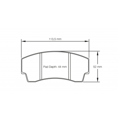 Plaquettes de frein PAGID Racing 2127 Rouge Tres haute friction