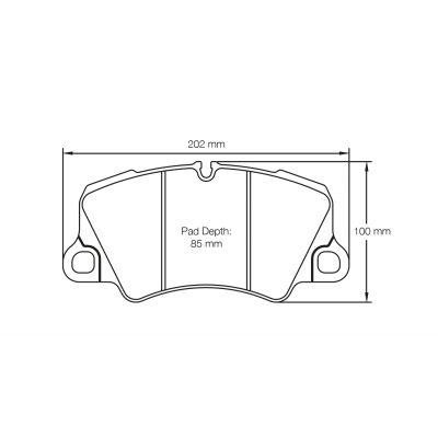 Plaquettes de frein PAGID Racing 4580 Noir Pour disque Céramique