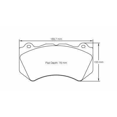 Plaquettes de frein PAGID Racing 8083 Noir Pour disque Céramique