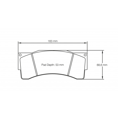 Plaquettes de frein PAGID Racing 2557 Rouge Tres haute friction + endurance