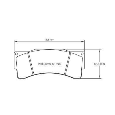 Plaquettes de frein PAGID Racing 8222 Jaune Endurance supérieur
