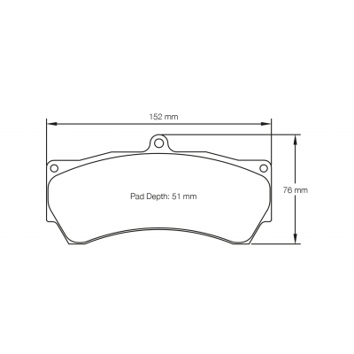 Plaquettes de frein PAGID Racing 8028 Jaune Endurance