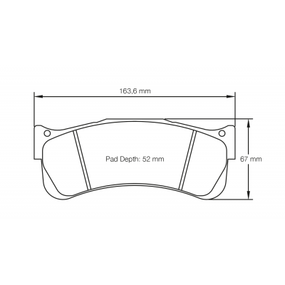 Plaquettes de frein PAGID Racing 8038 Jaune Endurance