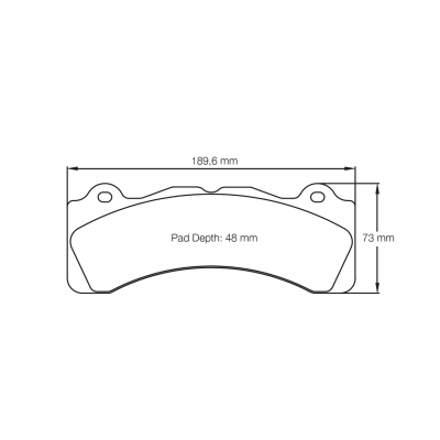 Plaquettes de frein PAGID Racing 8061 Jaune Endurance