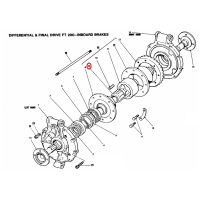Noix d'autobloquant FT200 HEWLAND FT-216
