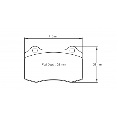 Plaquettes de frein PAGID Racing 1408 Rouge Tres haute friction