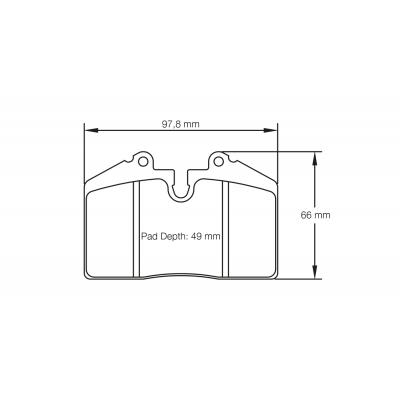 Plaquettes de frein PAGID Racing 1203 Bleu moyenne friction