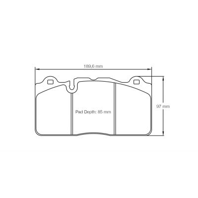 Plaquettes de frein PAGID Racing 8091 Noir Pour disque Céramique