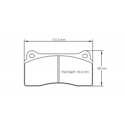 Plaquettes de frein PAGID Racing 1287 Rouge Tres haute friction
