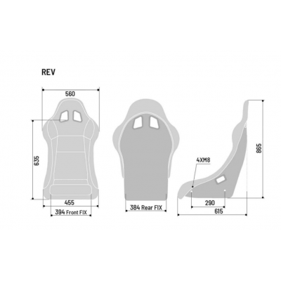 Baquet FIA SPARCO Rev QRT FIA8855-1999 noir taille XL