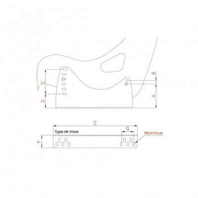 Fixation siege latéral acier OMP 3 reglages la paire - acier 350 mm - 3 trous 